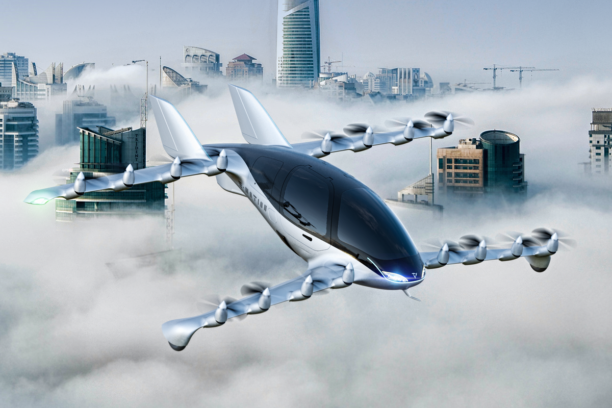 Emotion passenger eVTOL concept design aircraft Emotion passenger eVTOL concept design aircraft
